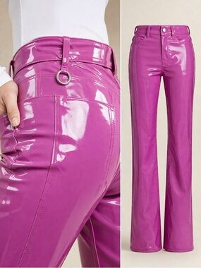 Simon Miller Boneta Patent Pants Pink Size 25 High Rise